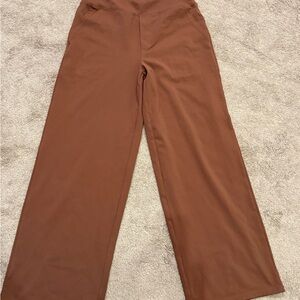 Brown Wide-Leg Pants